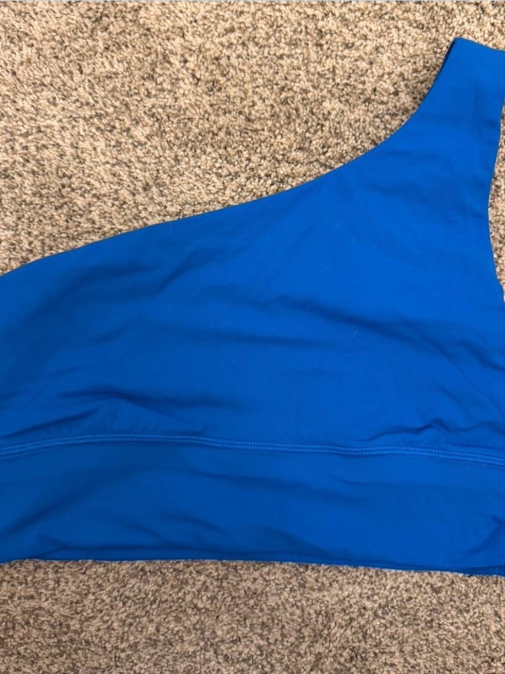 Lululemon One-Shoulder Royal Blue Sports Bra
